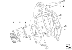Передняя часть рамы, доп.элементы для BMW K30 R 1200 CL (0442,0496) 0 (схема запасных частей)