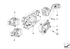 Переключатель на рул.колонке/блок упр. для BMW E64 650i N62N (схема запасных частей)