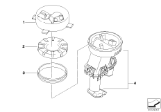 Топливный насос/топливный фильтр для BMW R13 F 650 GS 00 (0172,0182) 0 (схема запасных частей)