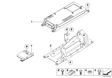 Детали SA 633 в багажном отделении для BMW E83N X3 2.0d N47 (схема запасных частей)