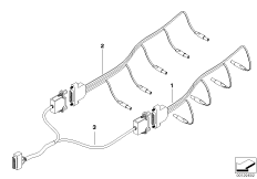 Провода аварийного выхода для BMW E67 760LiS N73 (схема запасных частей)