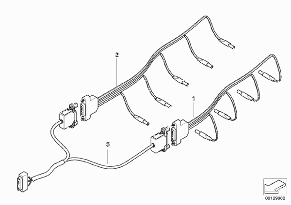 Провода аварийного выхода для BMW E67 760LiS N73 (схема запчастей)