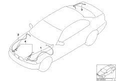 Ремонтный провод основн.жгута проводов для BMW E46 325xi M54 (схема запасных частей)
