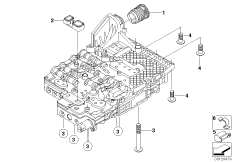 GA6HP26Z Мехатроник доп.элементы для BMW E63 645Ci N62 (схема запасных частей)