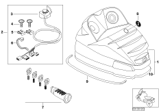 Аудиосистема для CD-плеера для BMW K14 F 650 CS 04 (0177,0187) 0 (схема запасных частей)