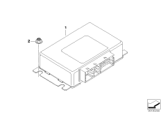 ЭБУ раздаточной коробки для BMW E83N X3 2.0d N47 (схема запасных частей)