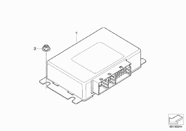 ЭБУ раздаточной коробки для BMW E83N X3 3.0sd M57N2 (схема запчастей)
