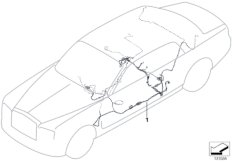 Вспомогательный жгут проводов для BMW RR1N Phantom EWB N73 (схема запасных частей)