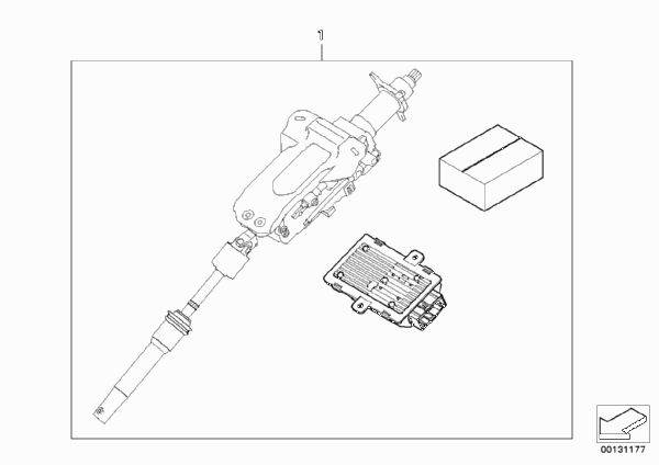 Доосн.индикатором повреждения шин (RPA) для BMW E65 730i M54 (схема запчастей)