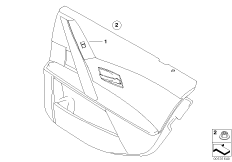 Выключатель стеклоподъемника стор.пасс. для BMW E61 525i N52 (схема запасных частей)
