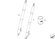 Стержень вилки для MOTO K25 R 1200 GS 08 (0303,0313) 0 (схема запасных частей)
