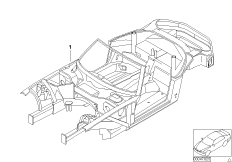 Каркас кузова для BMW E52 Z8 S62 (схема запасных частей)