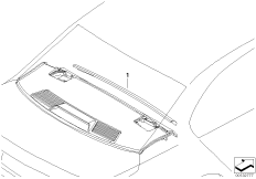 Накладка Indiv Зд б.отверст.ремня безоп. для BMW E65 735i N62 (схема запасных частей)