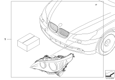 Комплект дооснащ.адаптивного освещения для BMW E64 645Ci N62 (схема запасных частей)