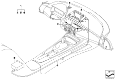 К-т доосн.сист.навигации с борт.монит. для BMW E85 Z4 3.0i M54 (схема запасных частей)