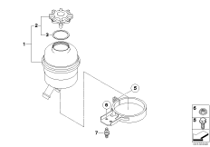 Масляный резервуар/детали для BMW E39 M5 S62 (схема запасных частей)