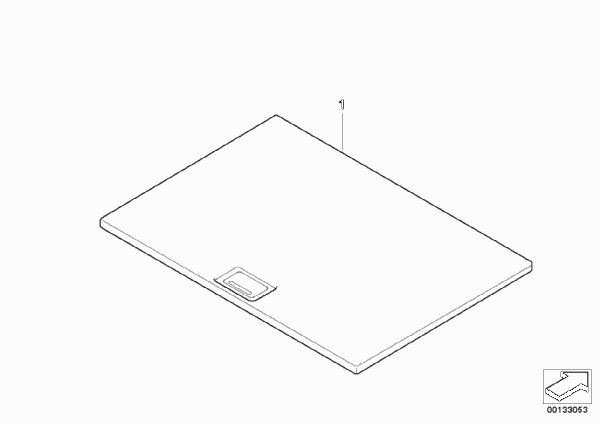 Доосн.откидным днищем баг.отделения для BMW E83 X3 2.5i M54 (схема запчастей)