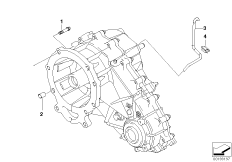 Крепление/дополнит.элементы КПП для BMW E53 X5 3.0d M57 (схема запасных частей)