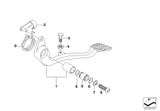 Педаль тормоза для BMW 59C3 R 1200 C Indep. 00 (0405,0433) 0 (схема запасных частей)