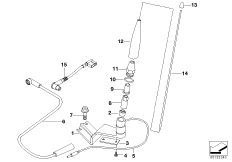 Детали антенны радиоприемника для BMW 89V3 K 1200 LT 99 (0545,0555) 0 (схема запасных частей)