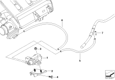 Вакуумная система управления AGR для BMW E87 120d M47N2 (схема запасных частей)