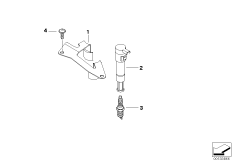 Система зажигания для BMW K14 F 650 CS 04 (0177,0187) 0 (схема запасных частей)
