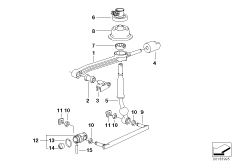 Механизм переключения передач МКПП для BMW E46 330Ci M54 (схема запасных частей)