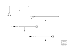 Различные жгуты проводов для BMW R53 Cooper S W11 (схема запасных частей)