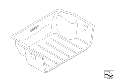Поддон багажного отделения для BMW E83 X3 2.0i N46 (схема запасных частей)