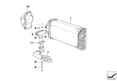 Испаритель / предохранит.клапан IHKA для BMW E53 X5 3.0d M57N (схема запасных частей)