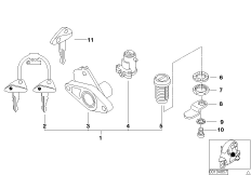Замки автомобиля для MOTO C1N C1 (0191) 0 (схема запасных частей)