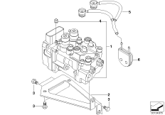 Модулятор давления Integral ABS для BMW R22 R 1150 RS 01 (0447,0498) 0 (схема запасных частей)