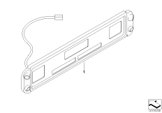 Дооснащение PDC II для BMW E53 X5 3.0d M57N (схема запасных частей)