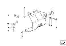 Кожух стартера/крепление для MOTO R21A R 1150 GS Adv. 01 (0441,0492) 0 (схема запасных частей)