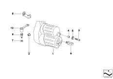 Кожух стартера/крепление для BMW 59C3 R 1200 C Indep. 03 (0362,0391) 0 (схема запасных частей)