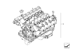 Силовой агрегат для BMW E60 M5 S85 (схема запасных частей)