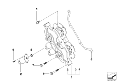 Головка блока цилиндров-Vanos для BMW E60 M5 S85 (схема запасных частей)