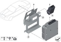 Видеомодуль / кронштейн для BMW RR1 Phantom N73 (схема запасных частей)