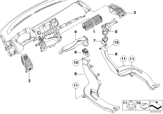 Выпускное сопло для BMW E87N 116i 2.0 N43 (схема запасных частей)