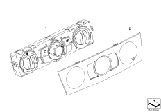 Панель управления отопителя для BMW E87 120i N46 (схема запасных частей)