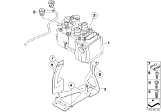 Модулятор давления Integral ABS для BMW 89V3 K 1200 LT 04 (0549,0559) 0 (схема запасных частей)