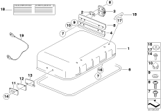 Крышка алюминиевого чемодана для MOTO R21A R 1150 GS Adv. 01 (0441,0492) 0 (схема запасных частей)