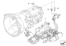 GS6S53BZ(SMG) гидравлический узел для BMW E60 550i N62N (схема запасных частей)