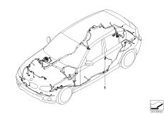 Основной жгут проводов для BMW E87N 120i N43 (схема запасных частей)