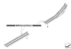 Индивид.накладка "BMW Special Edition" для BMW E46 320d M47 (схема запасных частей)