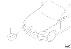 Комплект дооснащ.сист.омывателей фар для BMW E87N 116i 2.0 N43 (схема запасных частей)