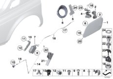 Заслонка заливного отверстия для BMW RR1N Phantom N73 (схема запасных частей)