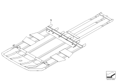 Защитный брус для BMW E83 X3 3.0d M57N (схема запасных частей)