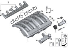 Система впуска для BMW E65 730i M54 (схема запасных частей)