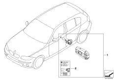 одновременное запирание для BMW E87 118d M47N2 (схема запасных частей)